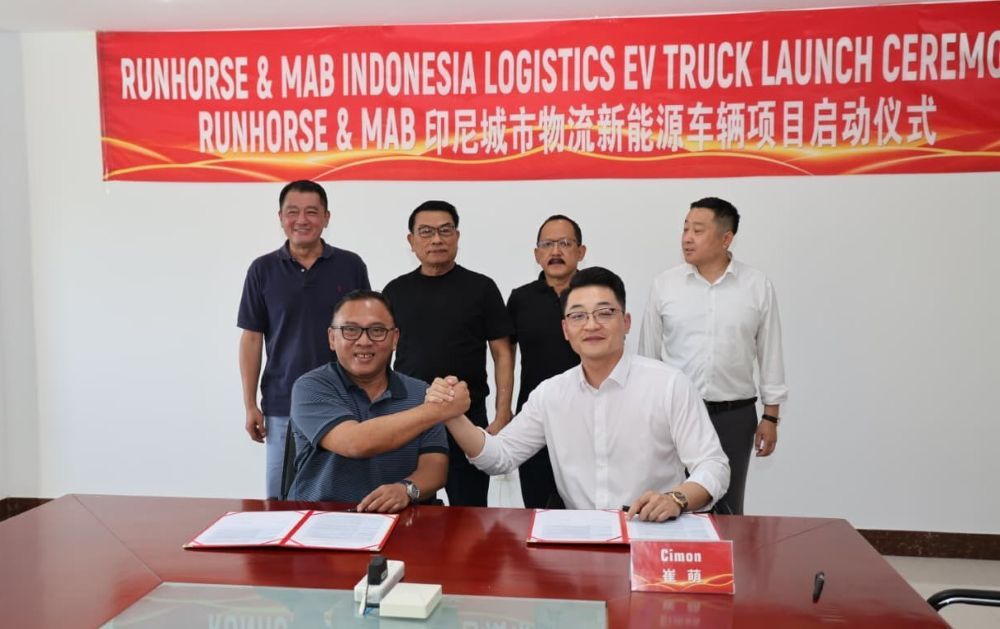PT Mobil Anak Bangsa (MAB) resmi menjalin kolaborasi strategis dengan Shandong Runhorse Electric Vehicle Co., Ltd (Shandong Runhorse EV) dalam pengembangan kendaraan listrik di Indonesia. (Foto: Dok/Istimewa)