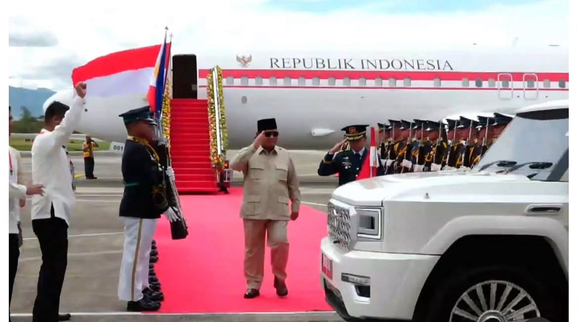 Prabowo Subianto tiba di Cebu, Filipina, pada Kamis pukul 13.48 waktu setempat untuk menghadiri Konferensi Tingkat Tinggi (KTT) ke-48 ASEAN yang berlangsung pada 7-8 Mei 2026. <b>(Istimewa)</b>