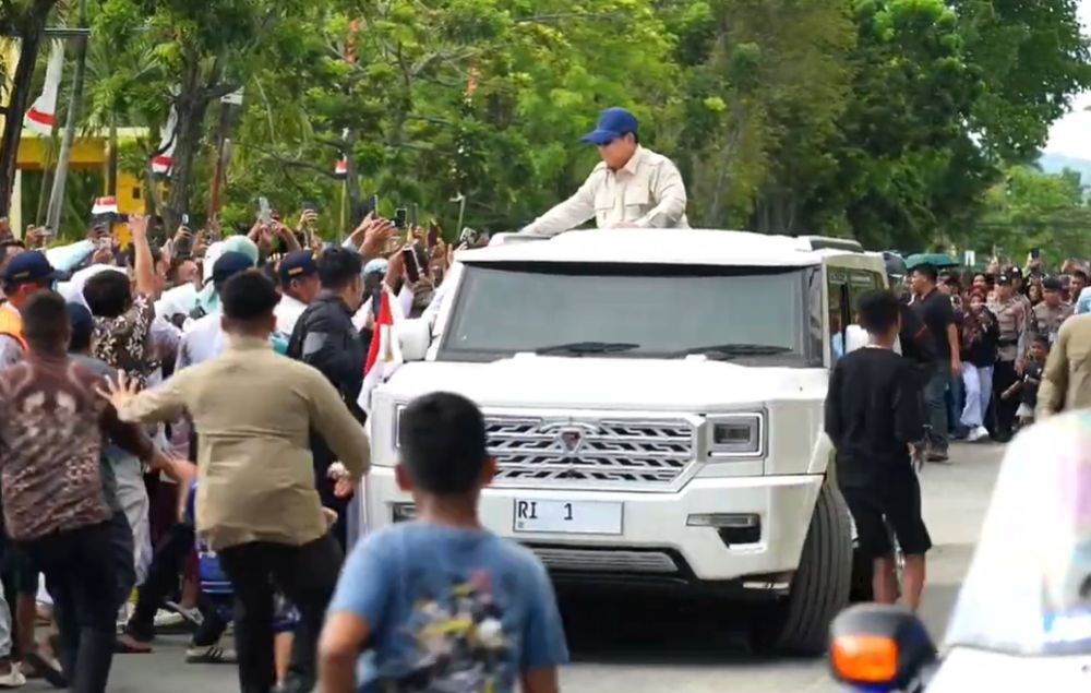 Kehadiran Presiden Prabowo Subianto di Kampung Nelayan Merah Putih (KNMP) Leato Selatan, Kecamatan Dumbo Raya, Kota Gorontalo, disambut hangat. (Foto: Dok/Istimewa) 