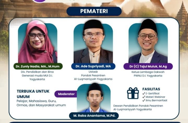 Webinar Kebhinekaan yang digelar Pondok Pesantren Al-Luqmaniyah Yogyakarta. 