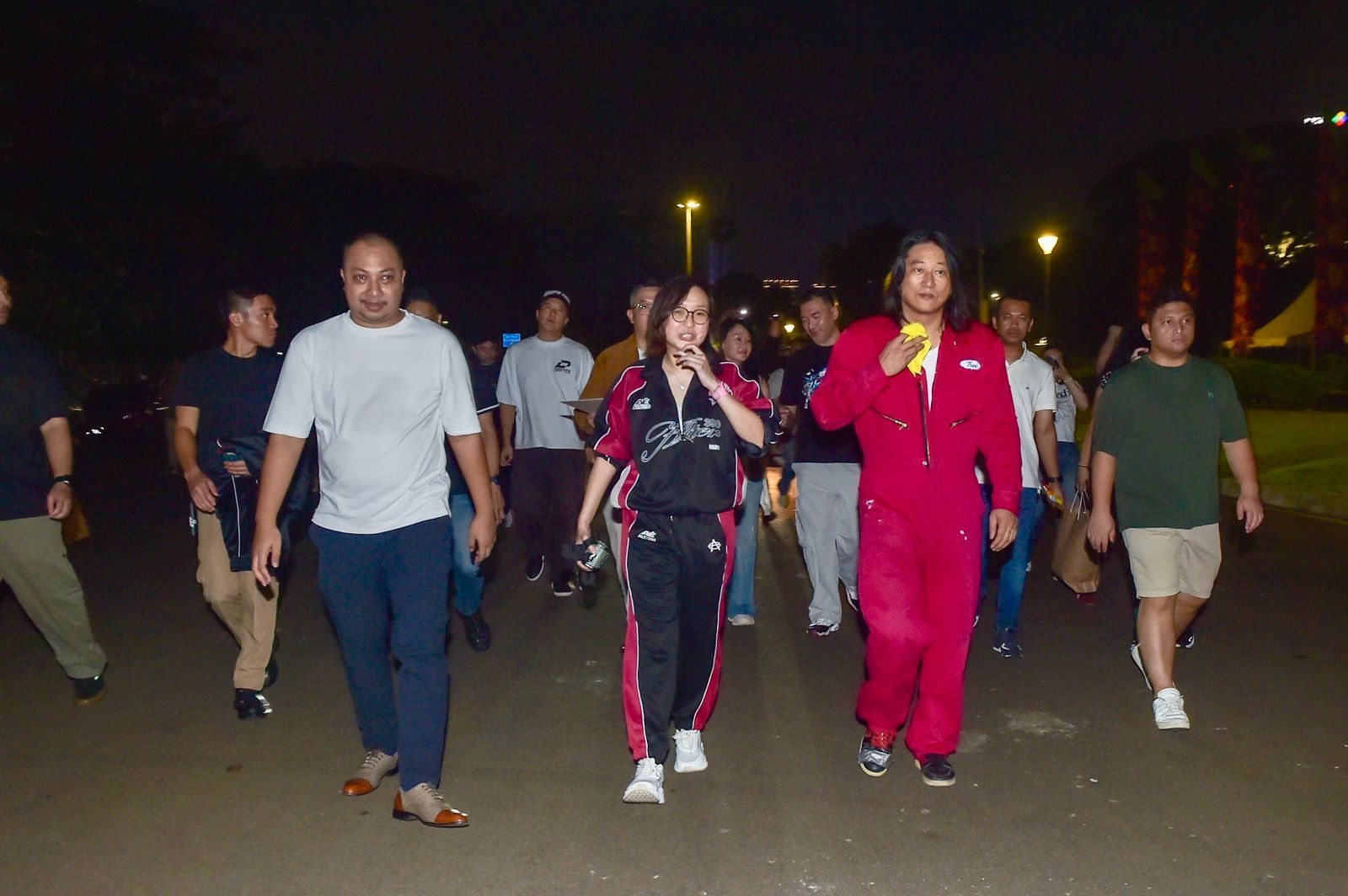 Wakil Menteri Ekonomi Kreatif, Irene Umar, memfasilitasi kunjungan aktor dan sineas internasional, Sung Kang untuk menjelajahi Jakarta melalui kegiatan &ldquo;Night Drive&rdquo;, Jakarta, Senin 11 Mei 2026. <b>(Istimewa)</b>