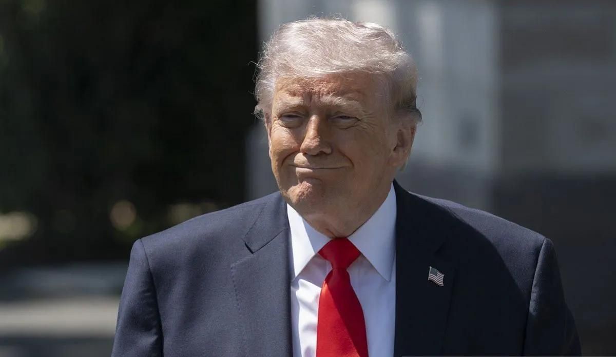 Presiden Amerika Serikat Donald Trump berbicara kepada pers di Gedung Putih, Washington D.C., Amerika Serikat 1 Mei 2026.(ANTARA/Anadolu/pri) <b>(Antara)</b>