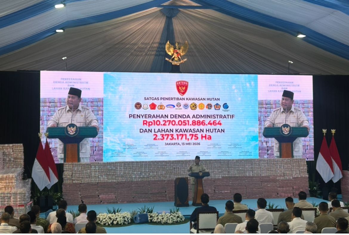 Moment Prabowo Pidato di Hadapan Gunungan Uang Tunai Rp 10,2 Triliun Hasil Kerja Satgas PKH <b>(NTVnews)</b>