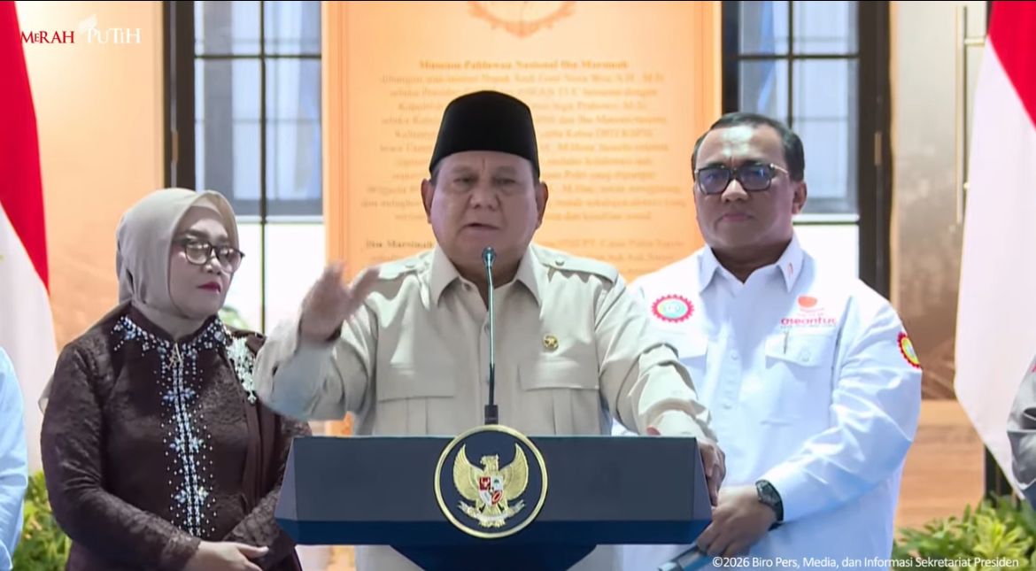 Presiden RI Prabowo Subianto di Peresmian MuseumMarsinah di Desa Nglundo, Nganjuk, Jawa Timur <b>(Istimewa)</b>