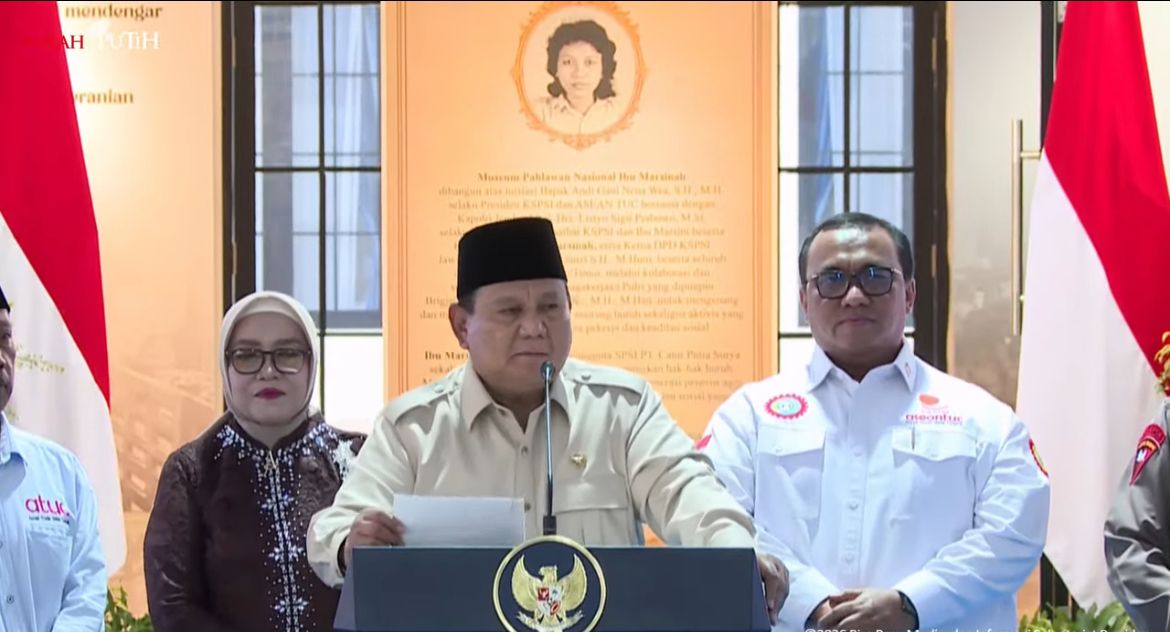 Presiden RI Prabowo Subianto di Peresmian MuseumMarsinah di Desa Nglundo, Nganjuk, Jawa Timur <b>(Istimewa)</b>