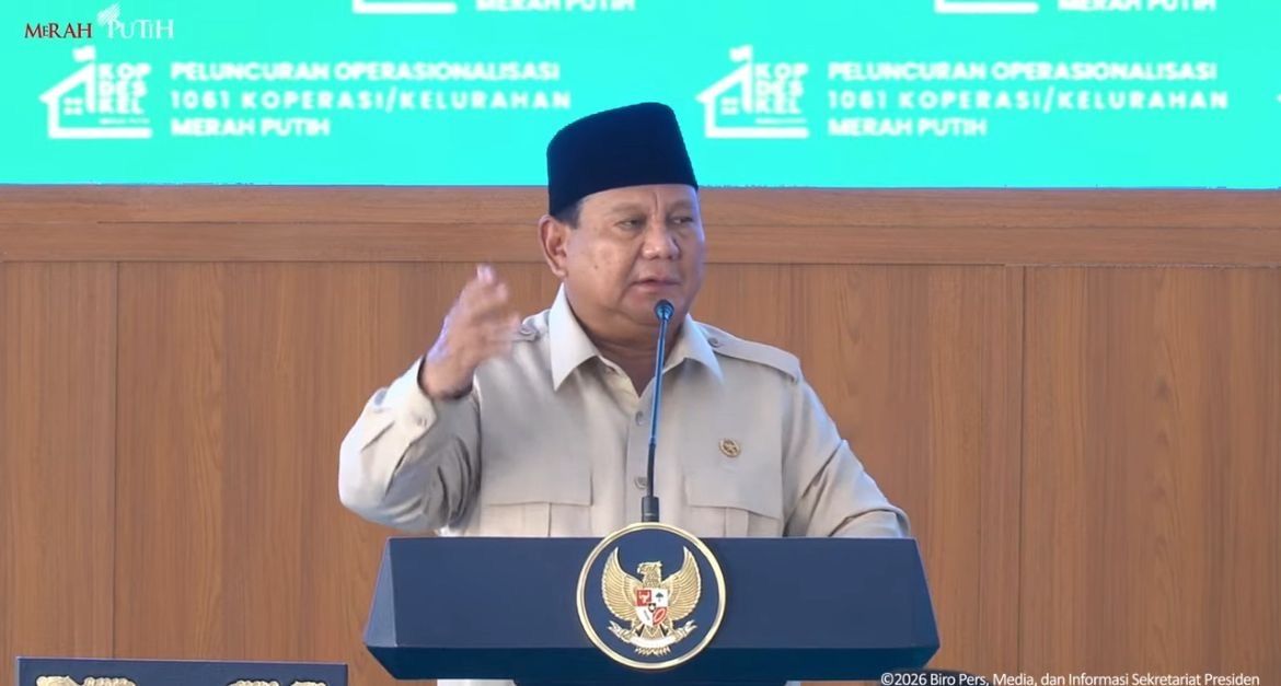 Presiden RI Prabowo Subianto meresmikan operasional 1.061 Koperasi Desa/Kelurahan Merah Putih dalam agenda nasional yang digelar di Kabupaten Nganjuk <b>(Istimewa)</b>