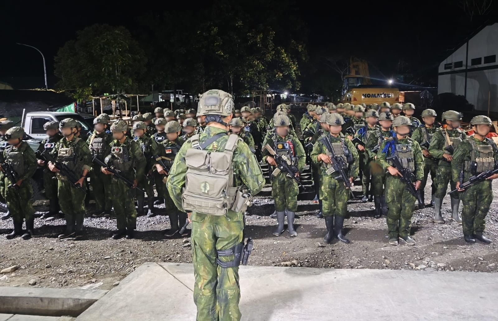 Komando Operasi (Koops) TNI Habema menyiapkan langkah evakuasi terhadap korban pembunuhan yang diduga dilakukan kelompok bersenjata TPNPB-OPM Kodap XVI Yahukimo di wilayah Korowai <b>(PUSPEN TNI)</b>