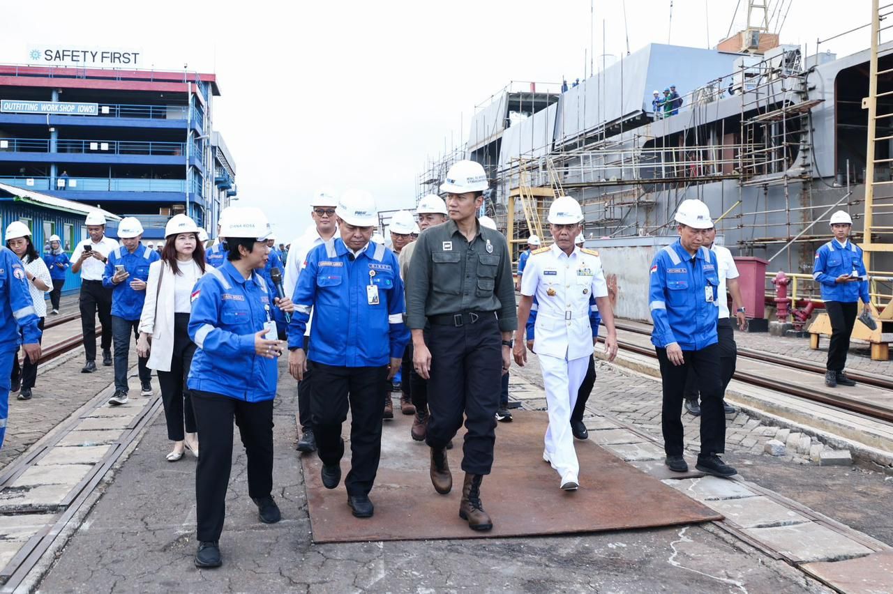 AHY Tinjau PT PAL Indonesia <b>(Kemenkoinfra)</b>