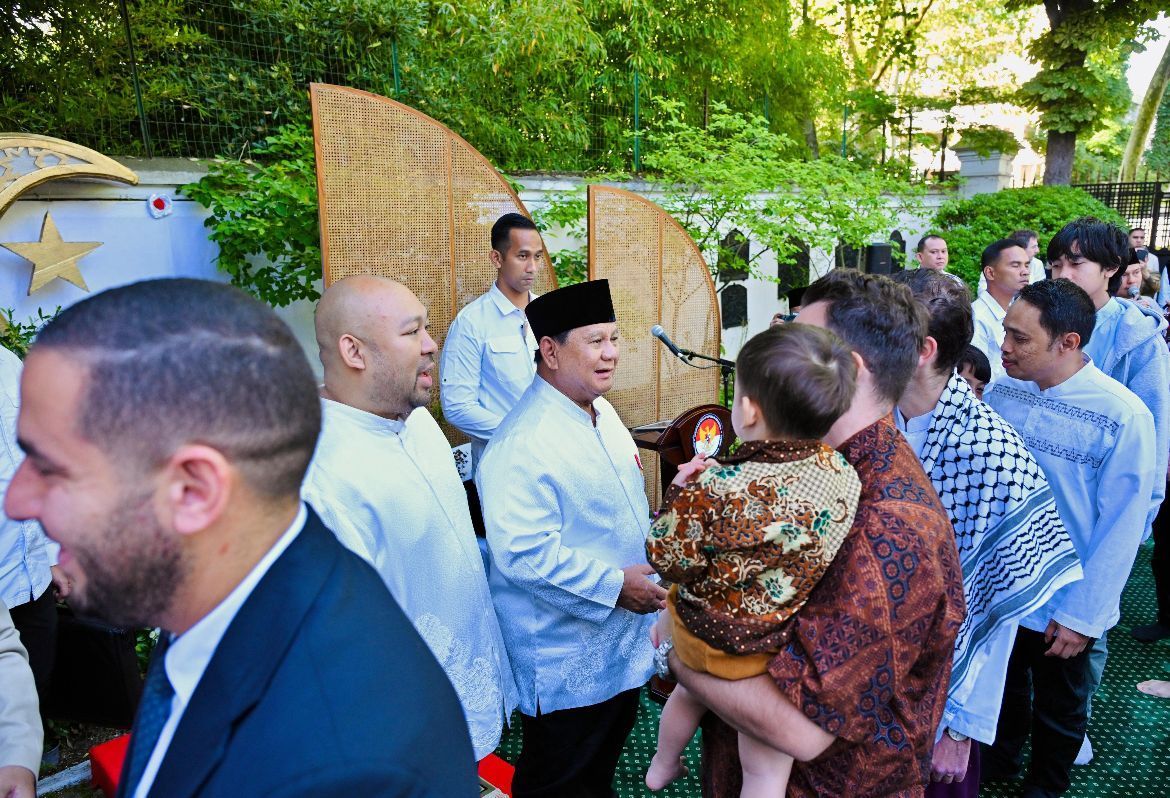 Suasana Iduladha 1447 Hijriah di Wisma Indonesia, Paris, Prancis, pada Rabu, 27 Mei 2026, terasa berbeda bagi warga negara Indonesia dan diaspora yang hadir. <b>(Setpres)</b>