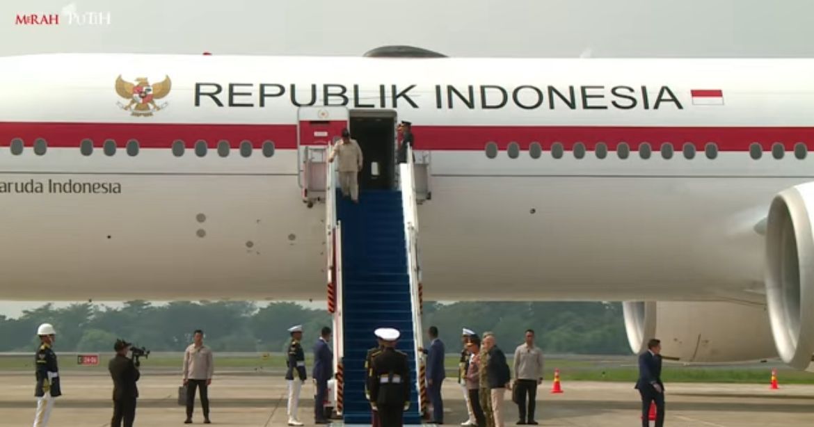 Prabowo Tiba di Tanah Air Usai Kunjungan Kenegaraan dari Prancis <b>(Istimewa)</b>