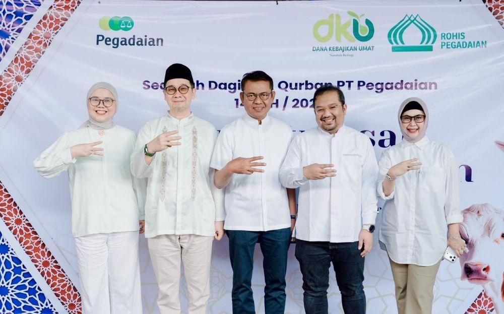 Rohis Pegadaian melanjutkan konsistensi dalam menebar kebermanfaatan sosial bagi masyarakat dengan melakukan pemotongan dan pendistribusian daging hewan kurban dalam rangka Idul Adha 1447 Hijriah. (Foto: Dok/Istimewa)