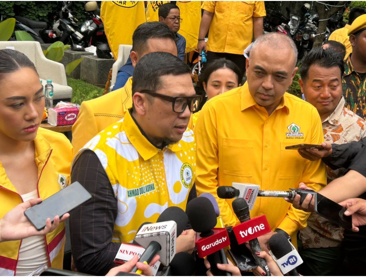 diskusi bertajuk Pancasila dan Demokrasi di Era Digital: Menimbang Model Pemilu e-voting di Kantor DPD Golkar DKI Jakarta <b>(NTVnews)</b>