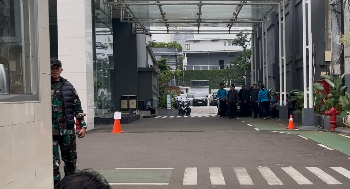 Situasi kantor BGN <b>(Ntvnews.id/Adiansyah)</b>