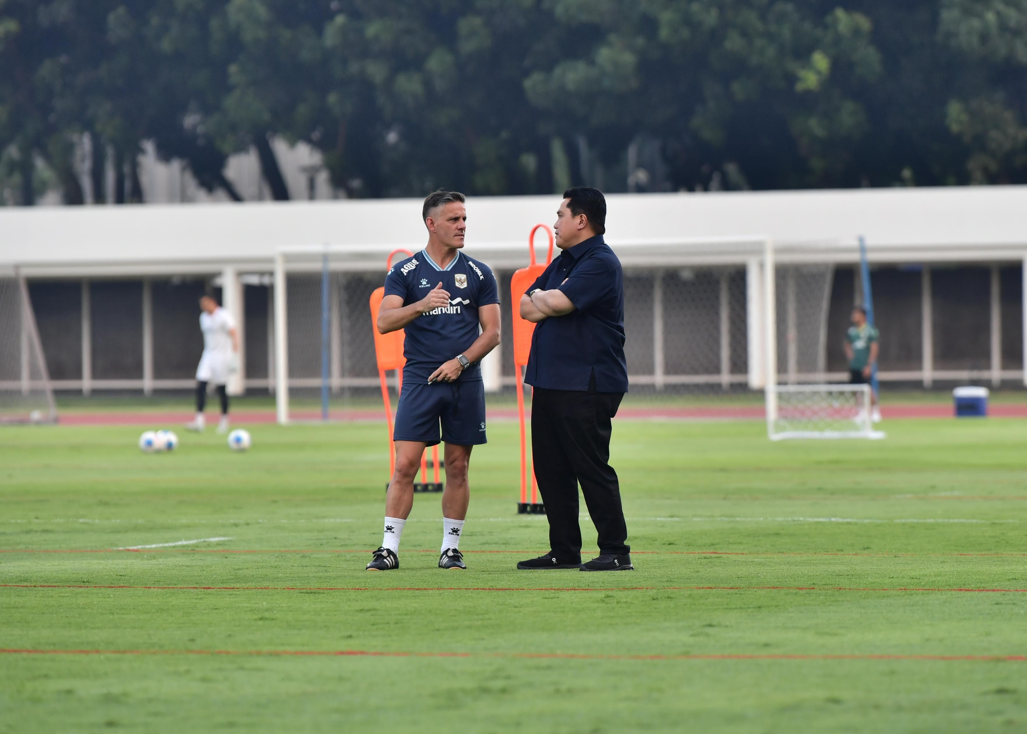 Erick Thohir dan John Herdman <b>(PSSI)</b>
