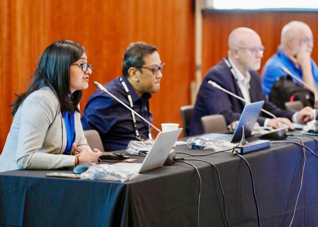 Ery Punta Hendraswara, sekretaris Pandi menyampaikan paparan tentang abuse DNS (domain name services) di aidang ICANN <b>(Istimewa)</b>