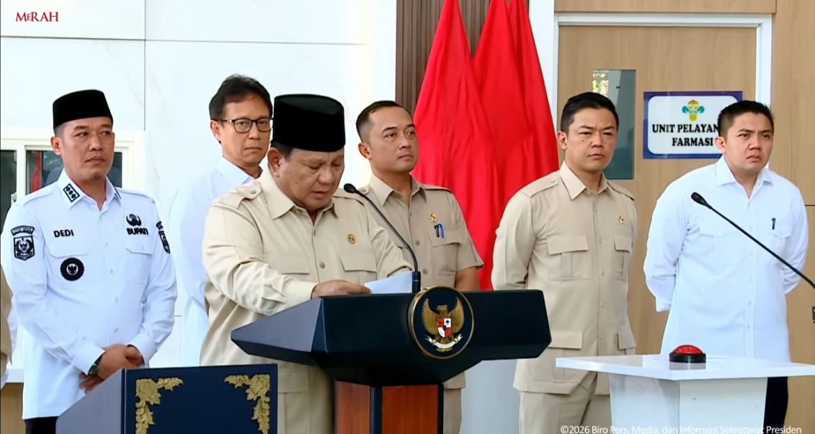 Prabowo Subianto di Peresmian RSUD Lampung <b>(Istimewa)</b>