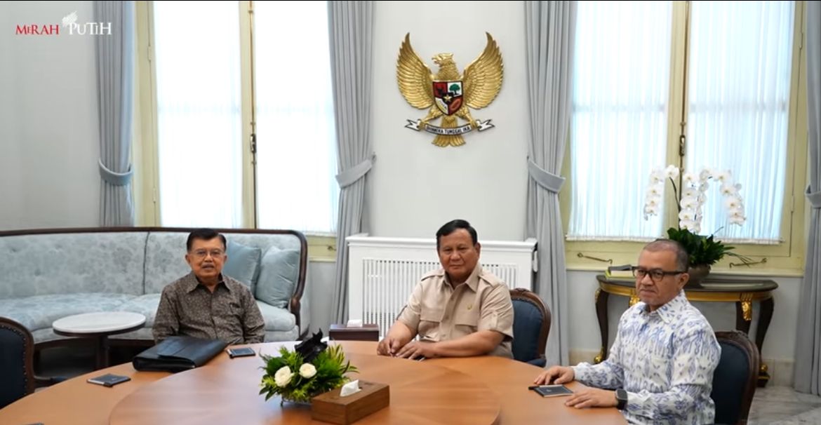 Wakil Presiden ke-10 dan ke-12 RI Jusuf Kalla (JK) melakukan pertemuan dengan Presiden Prabowo Subianto di Istana Kepresidenan Jakarta, Kamis, 11 Juni 2026 <b>(Istimewa)</b>