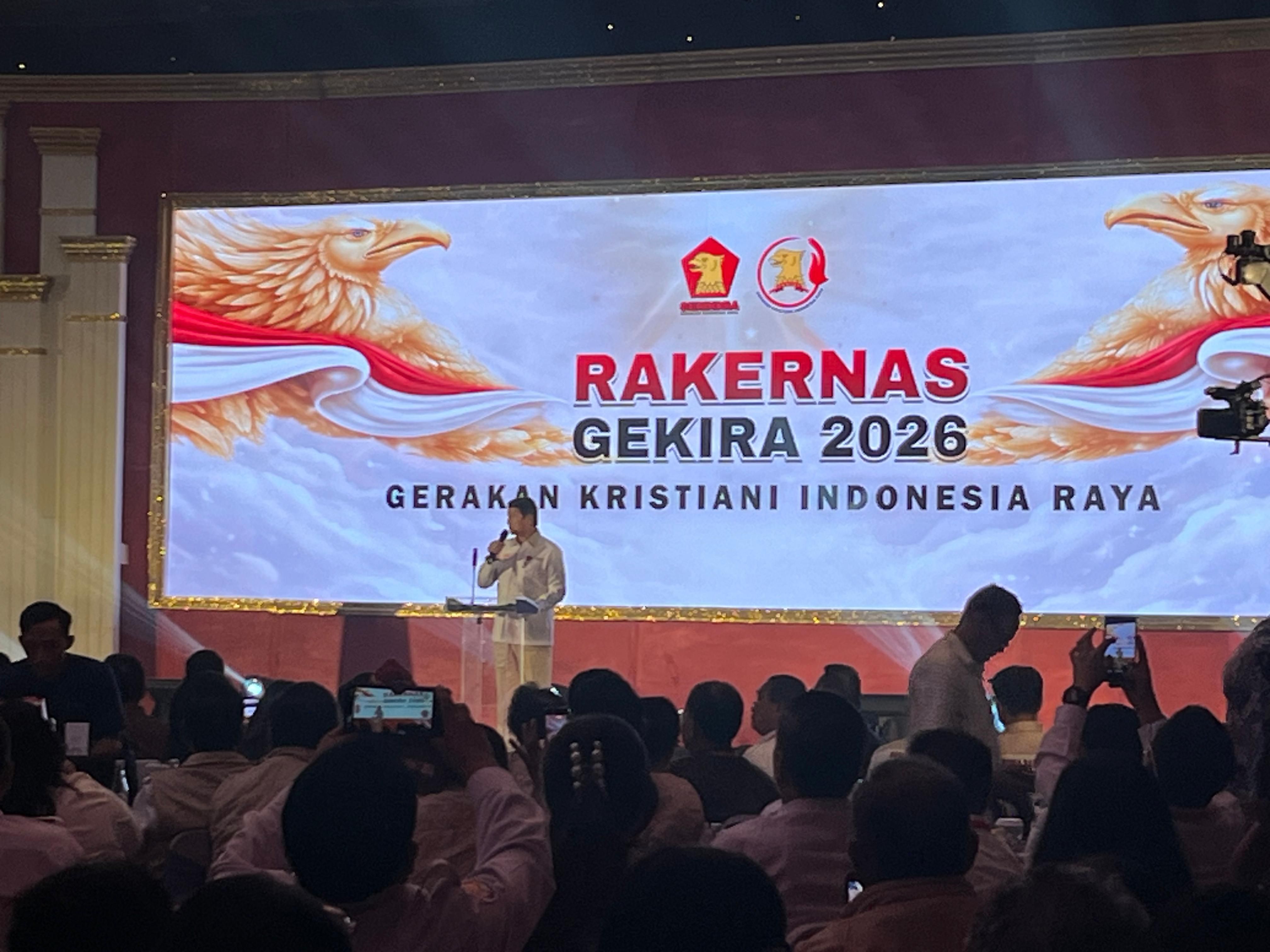 Ketua Dewan Penasehat Gekira Hashim S. Djojohadikusumo	 <b>(Ntvnews.id/Adiansyah)</b>