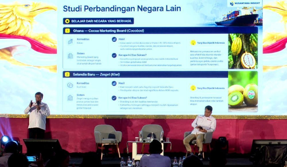 Presiden Komisaris NT Corp, Nurdin Tampubolon saat menjadi pembicara dalam "Seminar Nasional Membangun Kemandirian Bangsa untuk Indonesia Maju" dalam acara Rakernas Gekira 2026, Jumat, 12 Juni 2026. (Foto: Dok/NTV) 