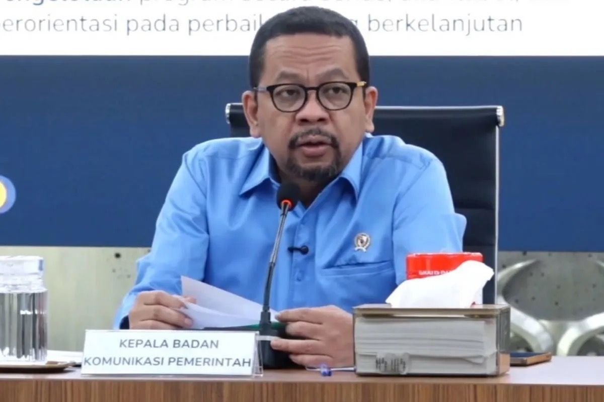 Kepala Badan Komunikasi Pemerintah (Bakom) Muhammad Qodari di Kantor Bakom, Jakarta.. <b>(Antara)</b>
