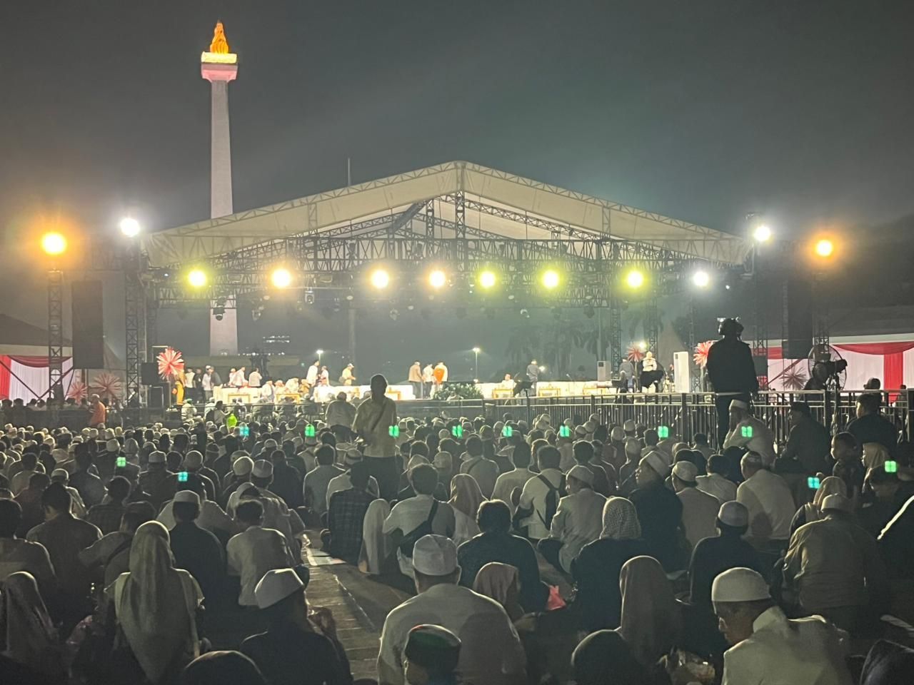 Haul Akbar Ulama dan Habaib Betawi di Monas  <b>(NTVNews.id/Adiansyah)</b>