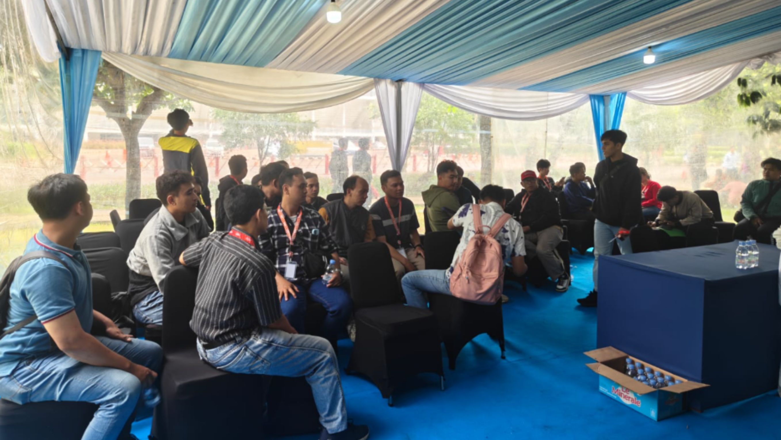Karyawan eks Hotel Sultan di Pendataan oleh PPKGBK  <b>(Istimewa)</b>