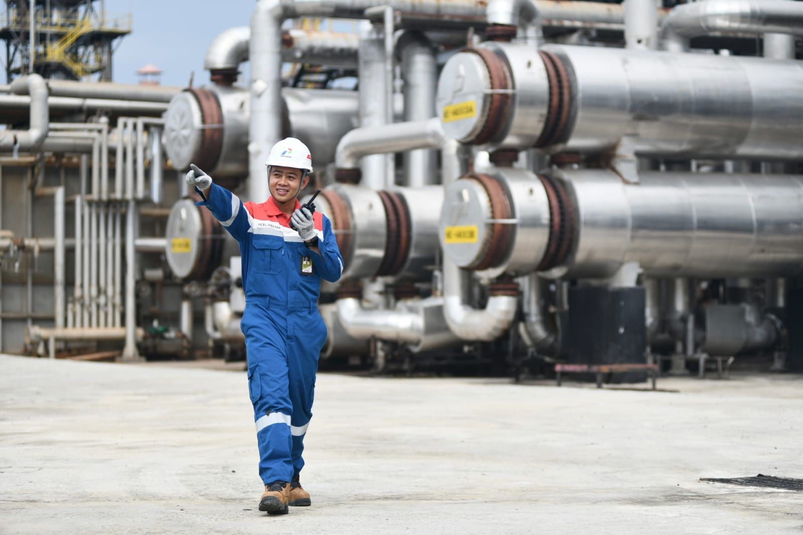 Pekerja Pertamina.  <b>(Pertamina)</b>