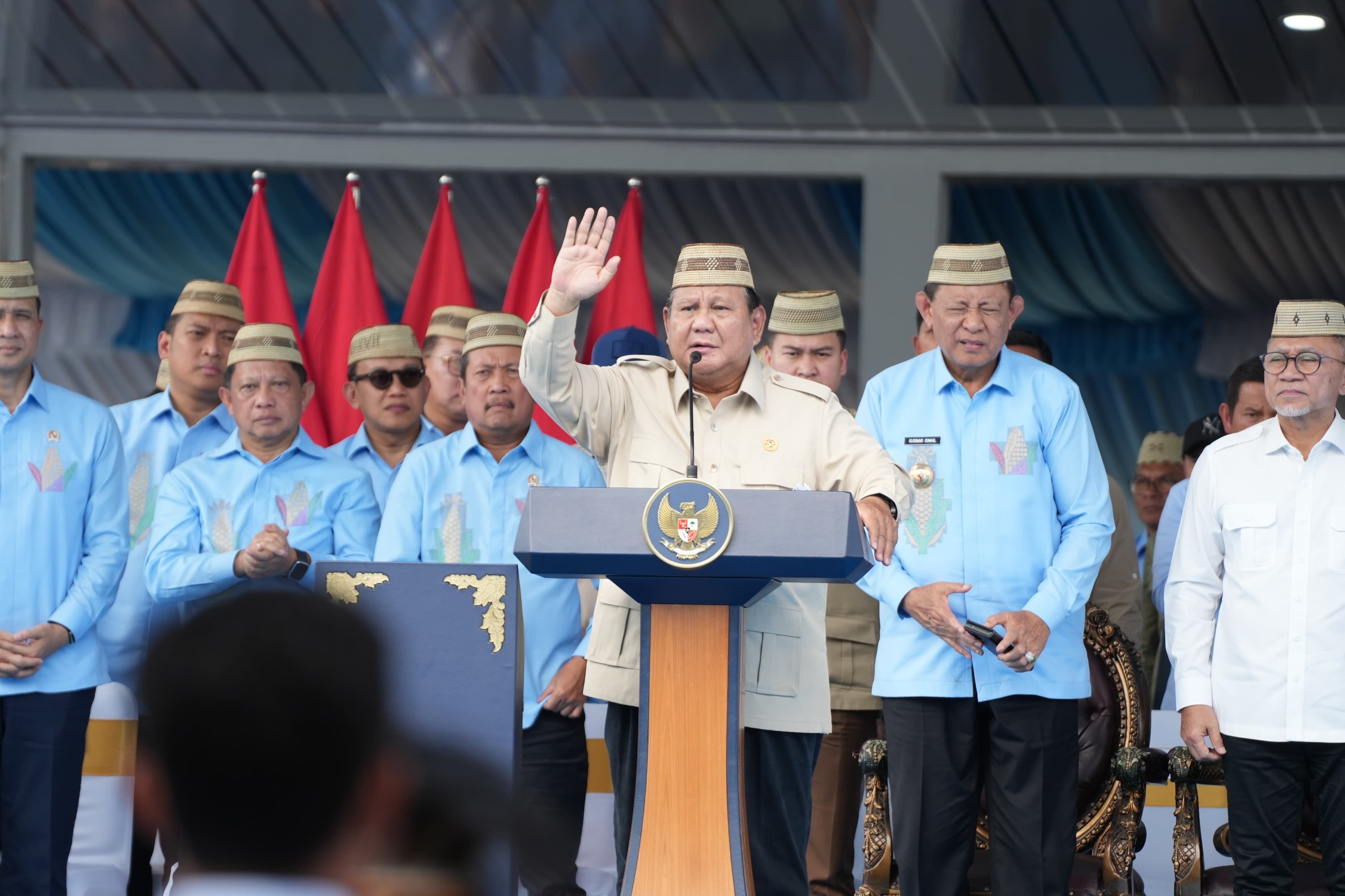 Presiden Prabowo di Gorontalo. <b>(BULOG)</b>