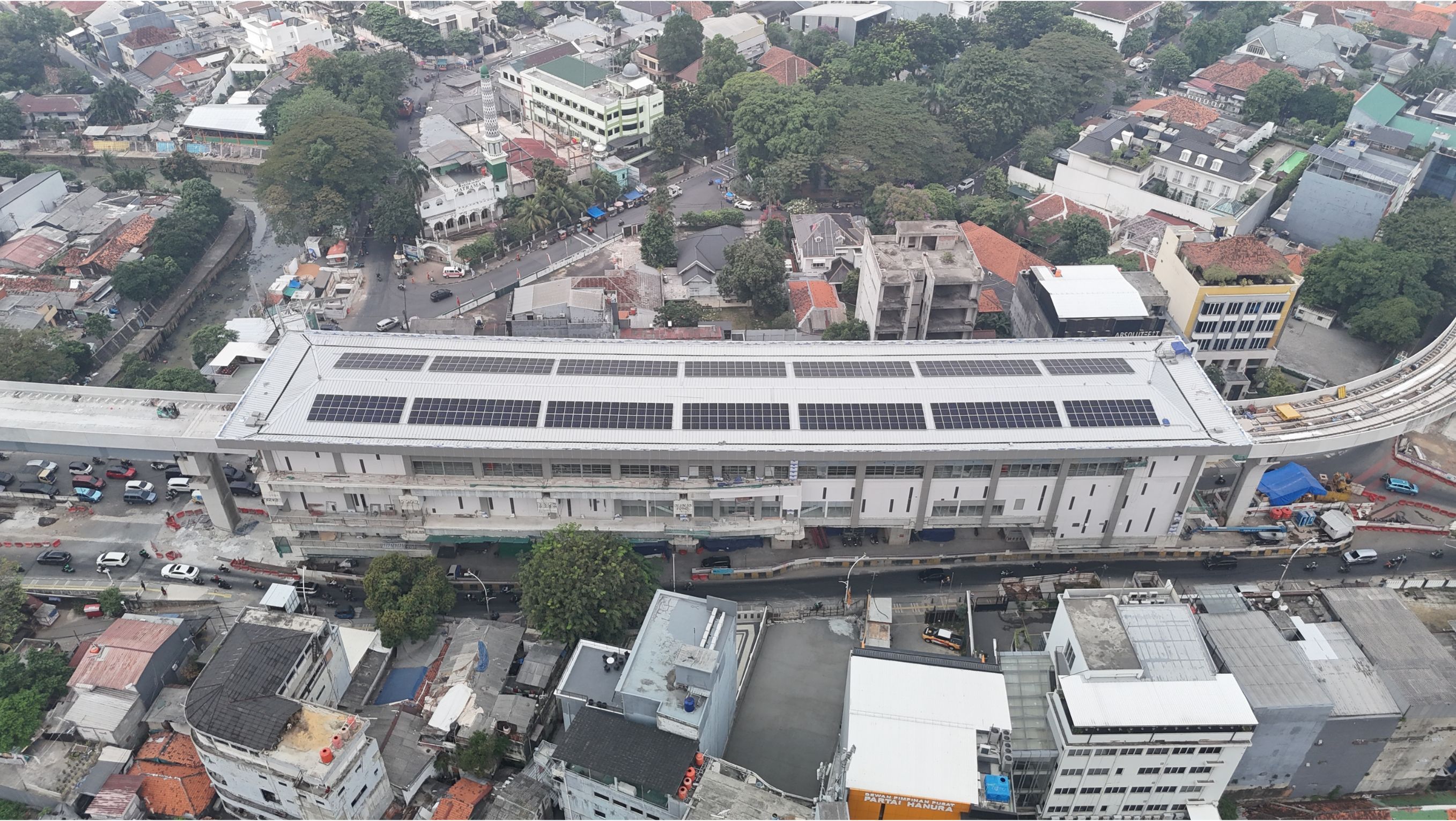 Stasiun Matraman LRT Jakarta Fase 1B <b>(Dokumentasi:  LRT Jakarta Fase 1B)</b>