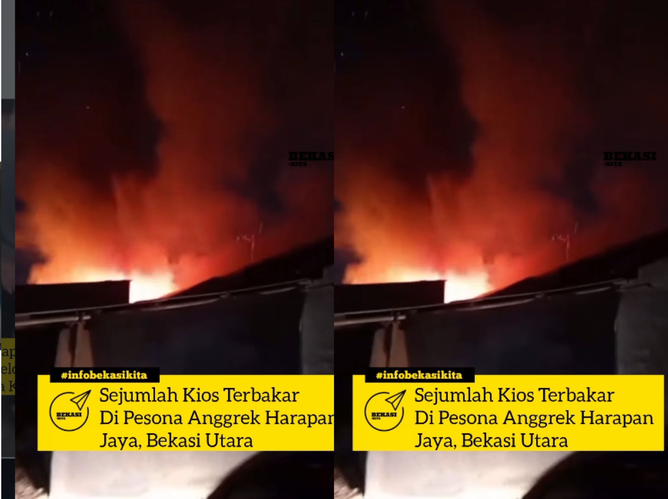 Ruko-ruko terbakar di BEKASI <b>(BEKASI KITA)</b>