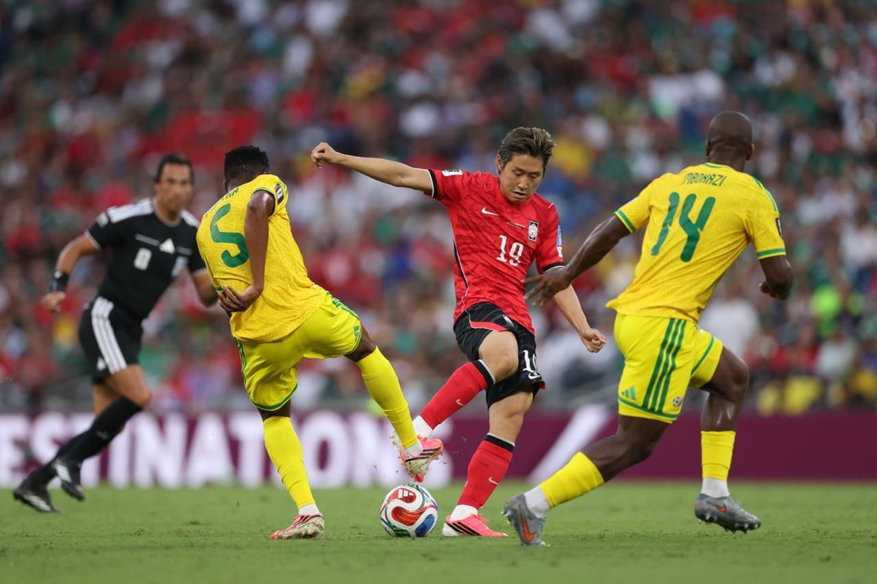 Duel Afrika Selatan vs Korea Selatan <b>(IG: Timnas Afsel)</b>