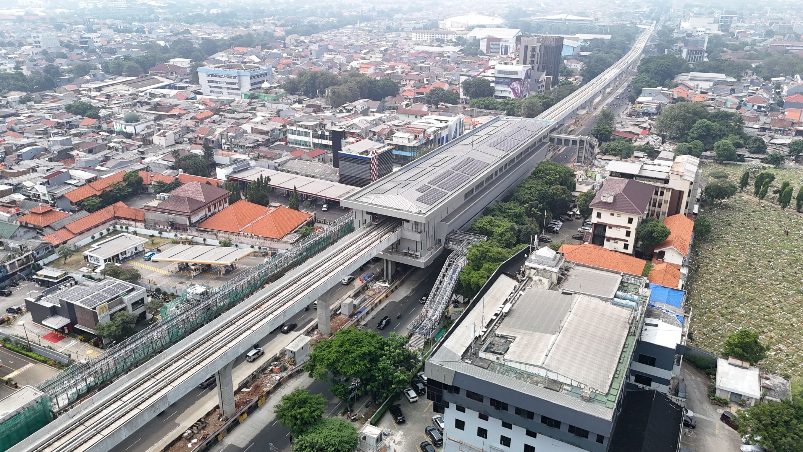 Stasiun Rawamangun LRT Jakarta Fase 1B <b>(Dokumentasi: LRT Jakarta Fase 1B)</b>