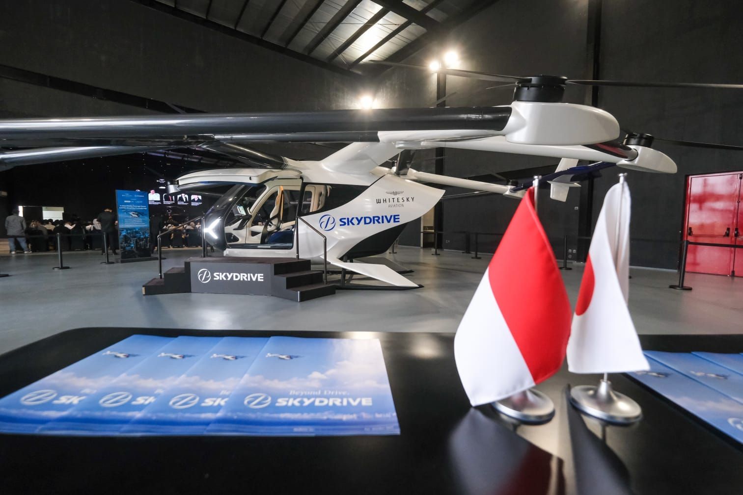 Deputi Bidang Kreativitas Digital dan Teknologi Kementerian Ekonomi Kreatif, Muhammad Neil El Himam saat sambutan pada acara Welcoming the Future of Air Mobility di Cengkareng Heliport, Tangerang. <b>(Istimewa)</b>