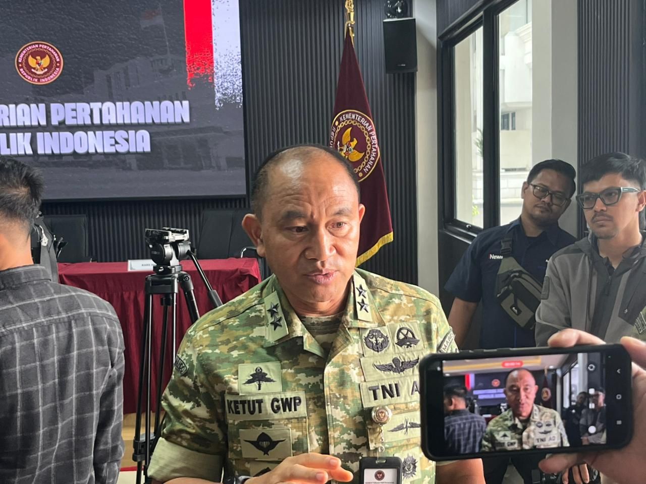 Kepala Badan Pengembangan Sumber Daya Manusia (BPSDM) Kemhan, Mayjen TNI Ketut Gede Wetan Pastia <b>(NTVNews.id/Adiansyah)</b>