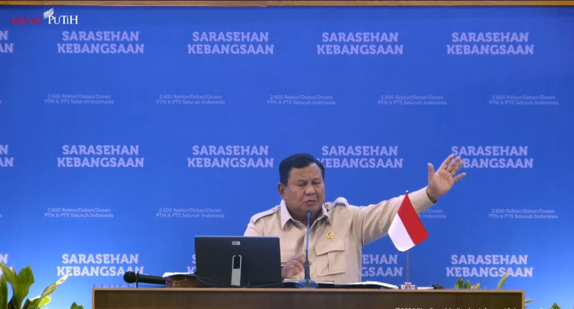 Prabowo Subianto di Penutupan Sarasehan Kebangsaan <b>(Istimewa)</b>