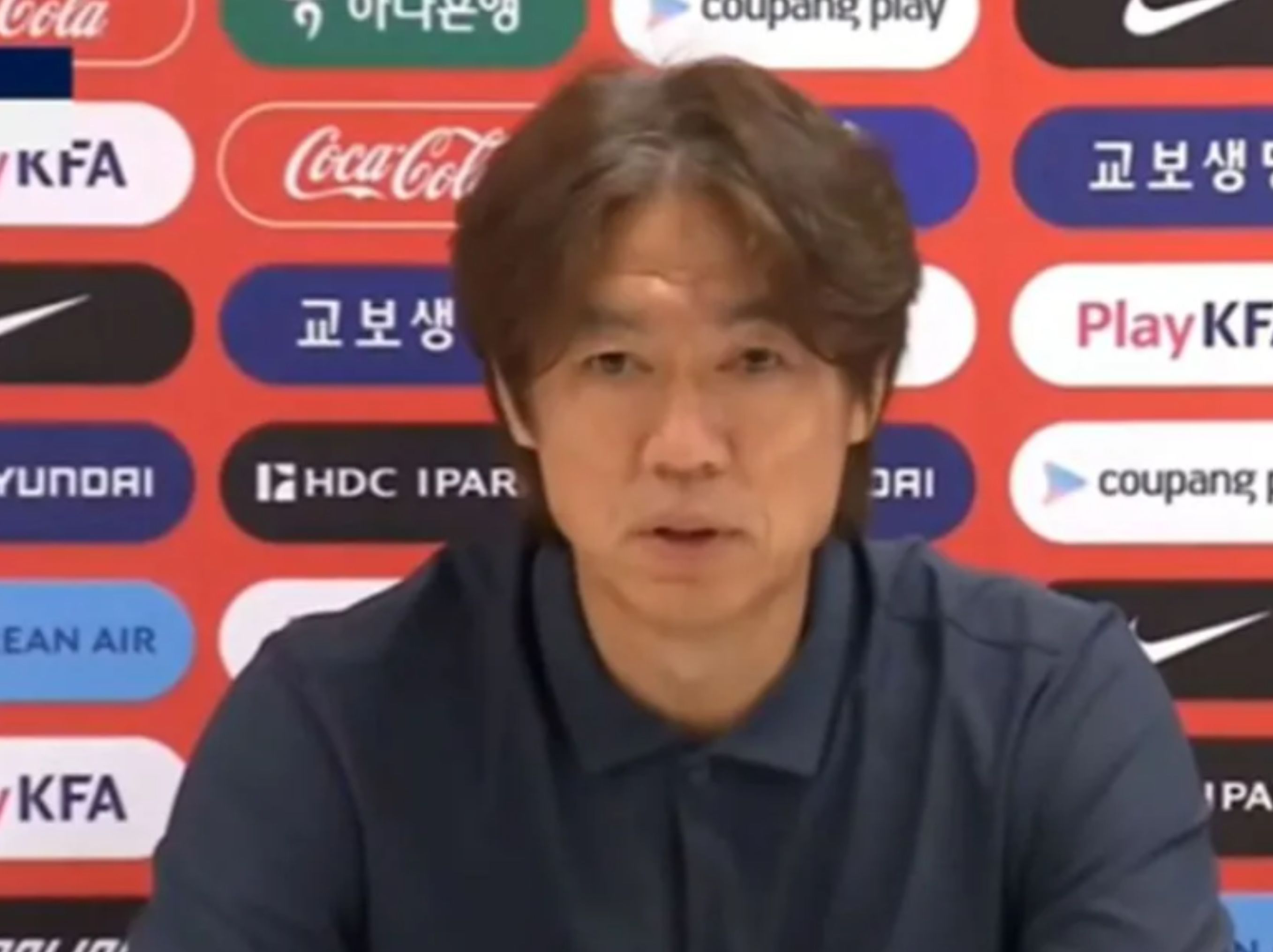 Pelatih tim nasional Korea Selatan, Hong Myung-bo resmi mengundurkan diri pada Minggu (28/6) sehari setelah dipastikan gagal membawa Taeguk Warriors lolos ke 32 besar Piala Dunia 2026. <b>(IG TIMNAS KORSEL)</b>