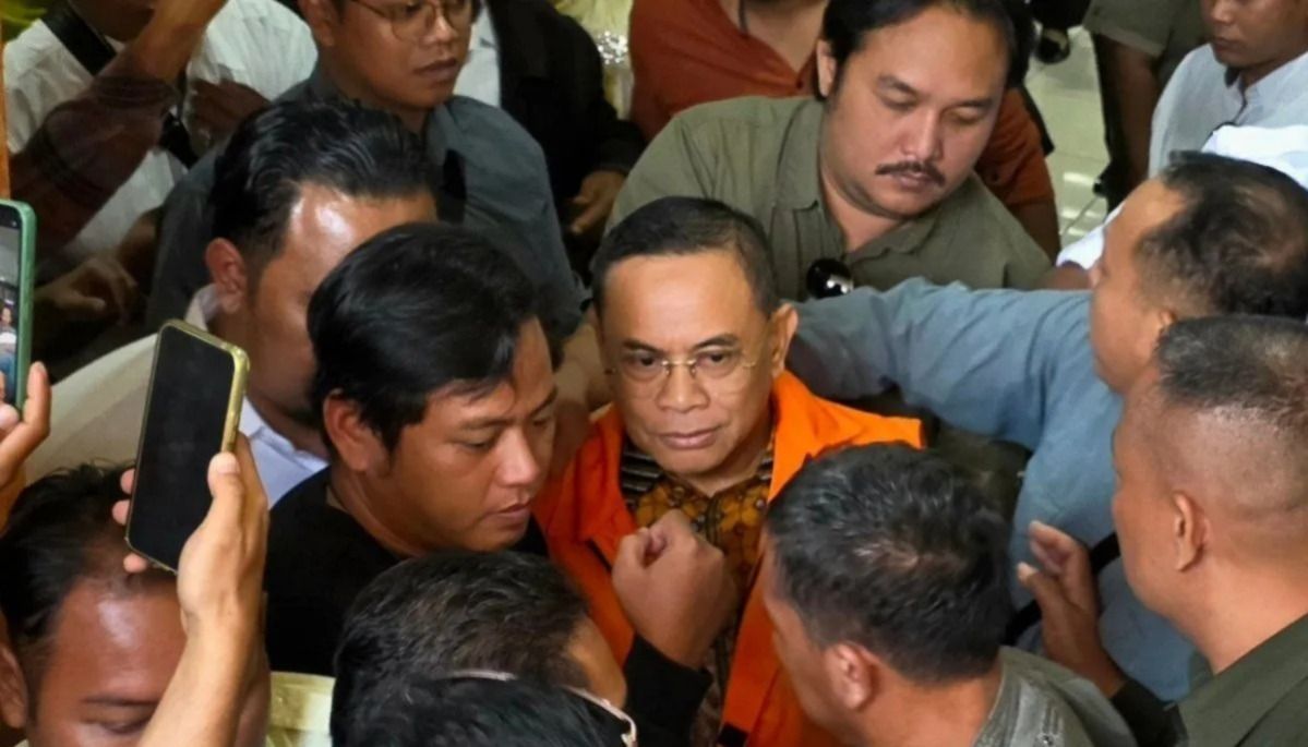 Bupati Non-aktif Pati Sudewa usai menjalani sidamg di Pengadilan Tipikor Semarang, Senin, 29 Juni 2026. <b>(Antara)</b>
