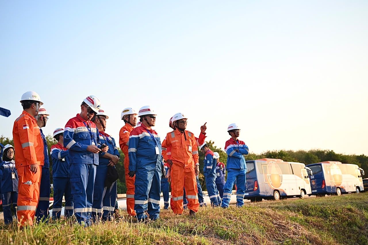 Komisaris Utama PT Pertamina (Persero), Mochamad Iriawan, mengunjungi fasilitas saat  Management Walkthrough (MWT) ke kawasan Trans-Pacific Petrochemical Indotama di Tuban, Jawa Timur, Selasa (30/6/2026). <b>(Pertamina)</b>