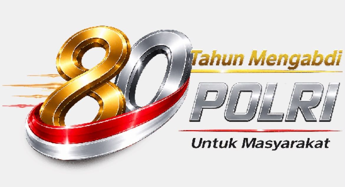 Logo HUT ke-80 Bhayangkara <b>(Polri)</b>
