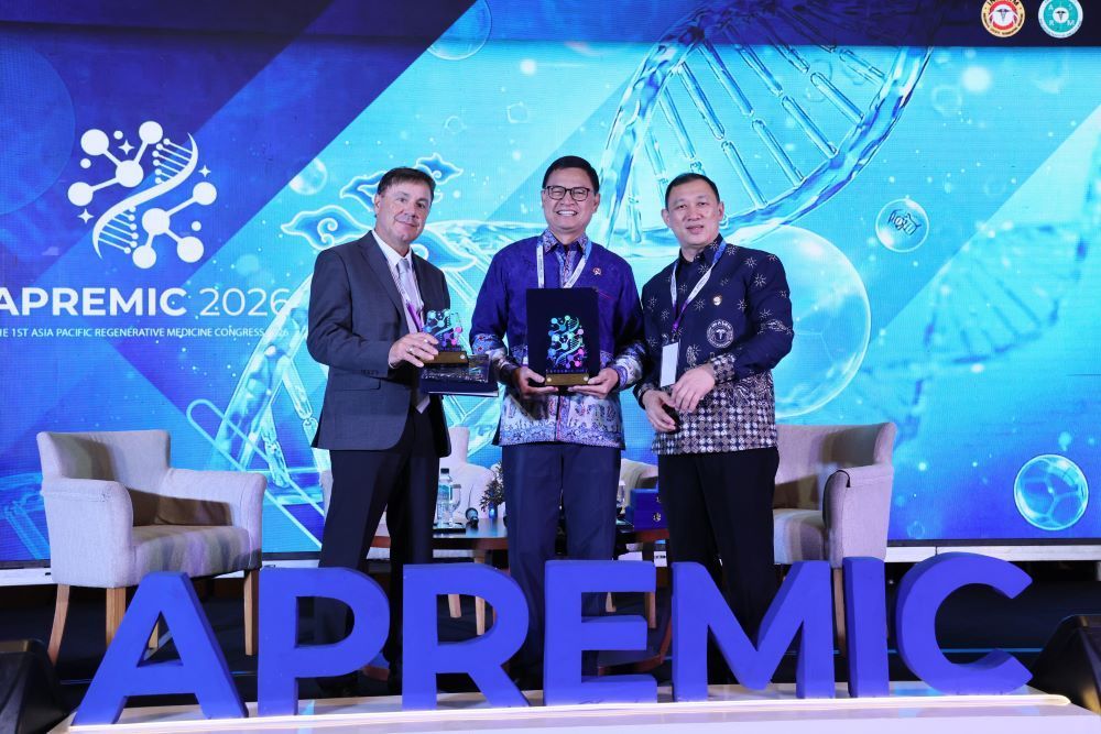 Kepala Badan Pengawas Obat dan Makanan (BPOM) RI, Prof. Taruna Ikrar menjadi pembicara pada Asian Pacific Regenerative Medicine Congress (APREMIC) 2026. (Istimewa)
