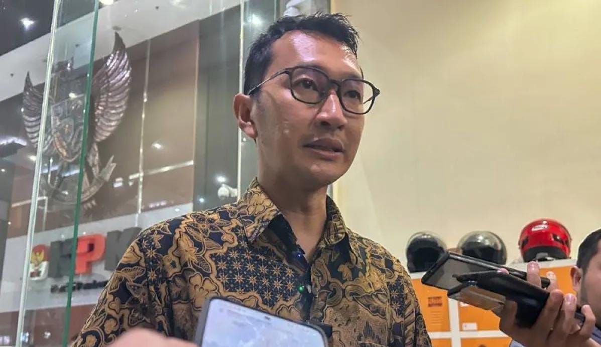 Juru Bicara Komisi Pemberantasan Korupsi Budi Prasetyo memberikan keterangan di Gedung Merah Putih KPK, Jakarta, Selasa, 7 Juli 2026 <b>(Antara)</b>