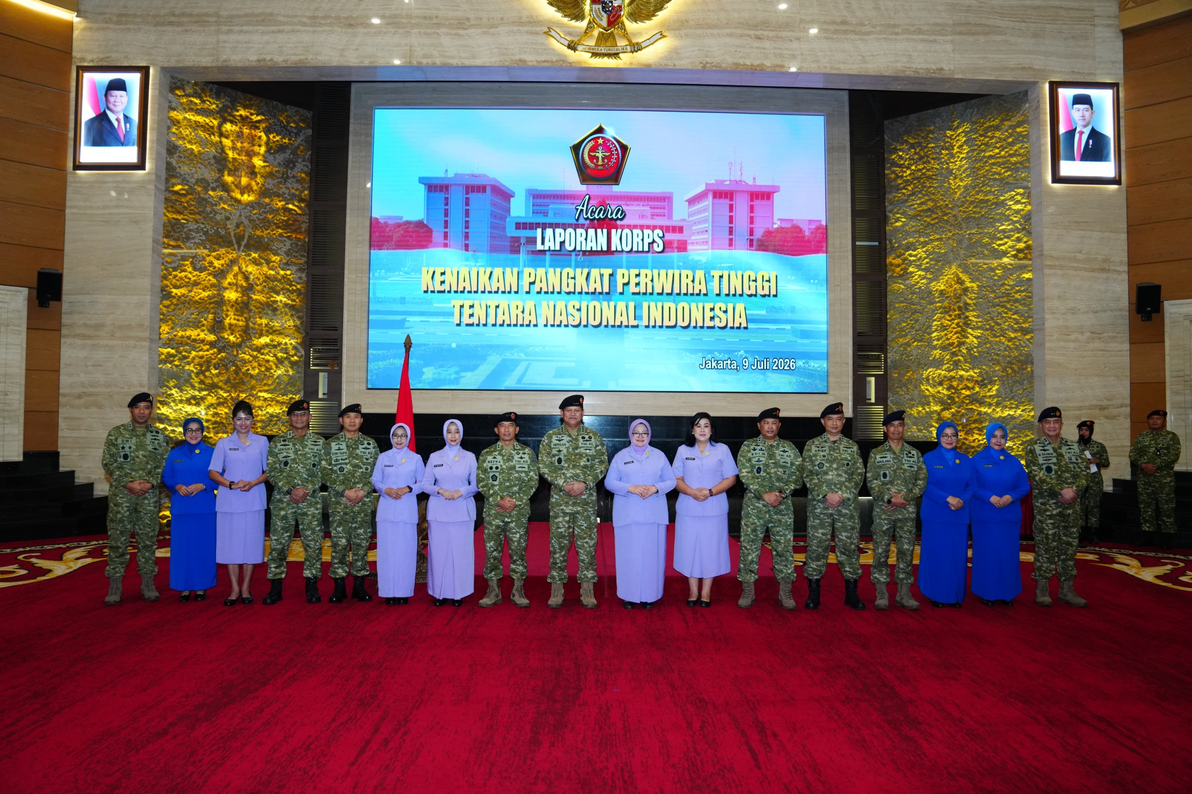 Irjen TNI Pimpin Laporan Korps Kenaikan Pangkat 105 Perwira Tinggi TNI <b>(Puspen TNI)</b>