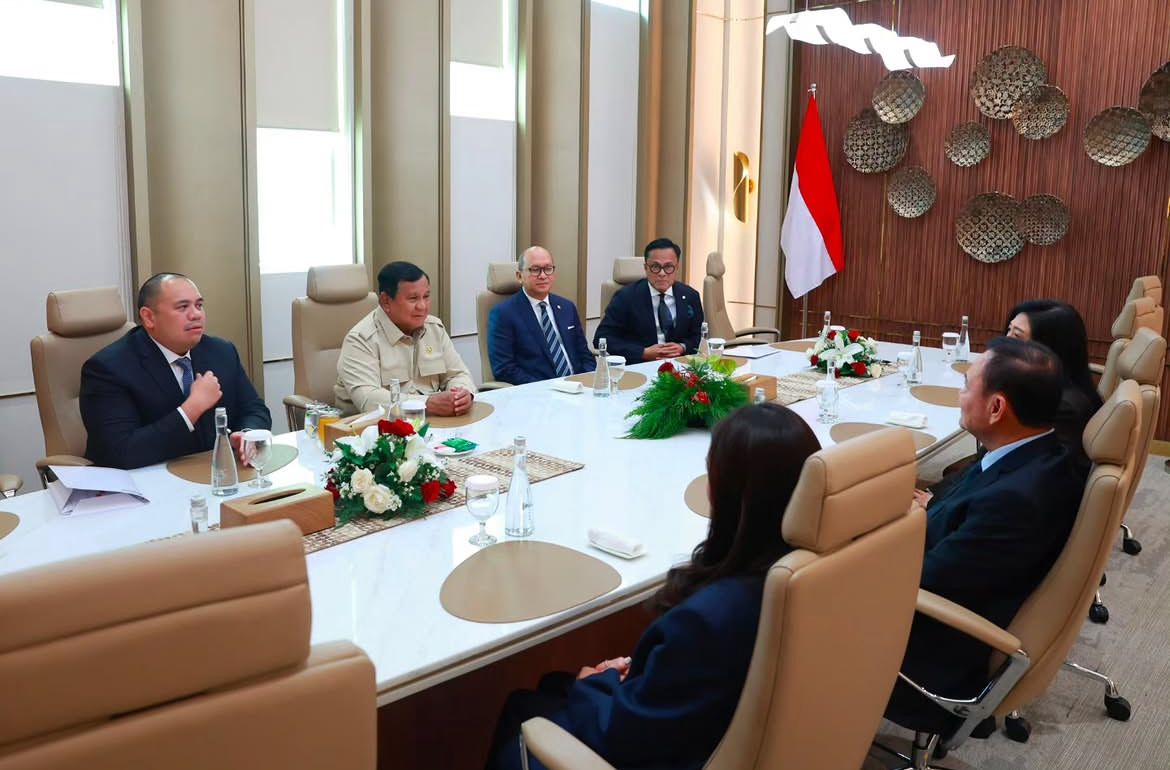 Presiden Prabowo Subianto melakukan pertemuan dengan tiga mantan Perdana Menteri Thailand, yakni Thaksin Shinawatra, Yingluck Shinawatra, dan Paetongtarn Shinawatra, di Gedung Danantara <b>(Istimewa)</b>