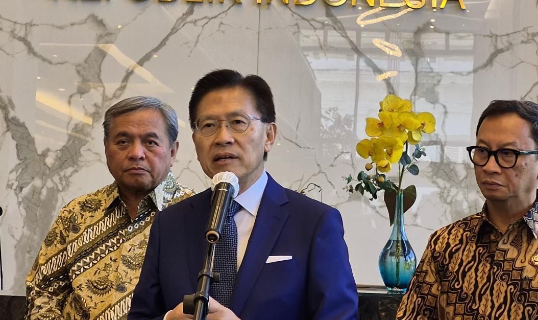 Wakil Ketua Umum Koordinator Bidang Luar Negeri Kadin Indonesia James Riady  <b>(Ntvnews.id-Muslimin Trisyuliono)</b>