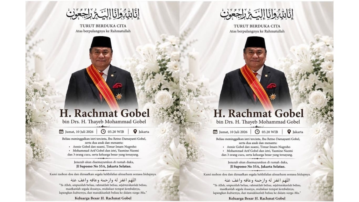 Kabar duka Rachmat Gobel <b>(Instagram @rachmatgobel_rg)</b>