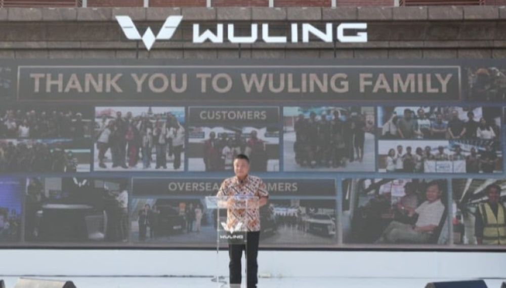 Tang Wensheng, President Director Wuling Motors, saat menghadiri perayaan HUT ke-9 Wuling Motors Indonesia di Cikarang, Sabtu (11/7/2026). (Foto: Dok/Istimewa/Wuling Motors/Adiantoro/NTV)