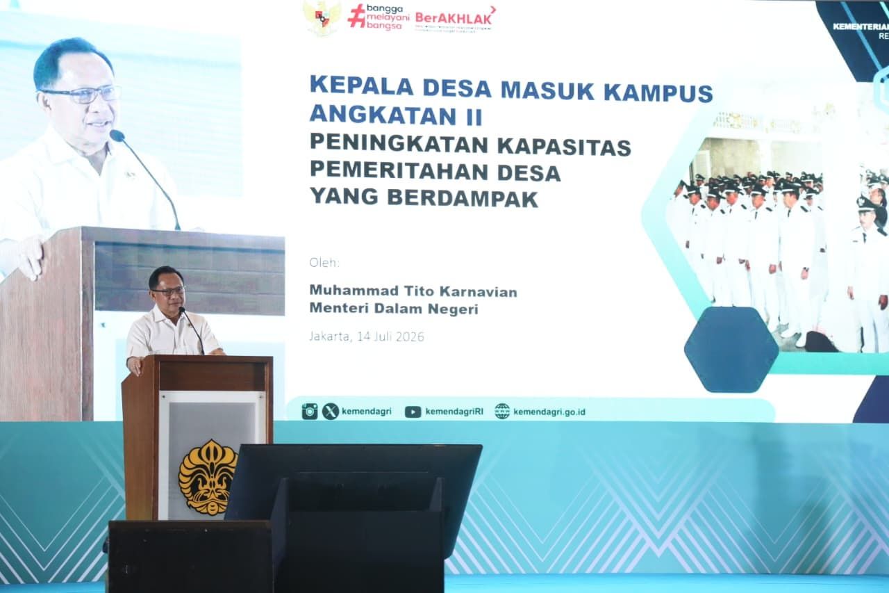 Mendagri Ingatkan Kepala Desa Jaga Integritas dan Kuasai Manajemen Pemerintahan.