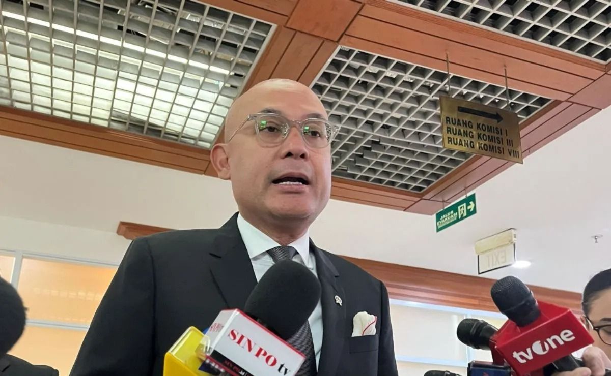 Wakil Menteri Luar Negeri (Wamenlu) RI Arrmanatha Nasir ditemui seusai menghadiri rapat kerja dengan Komisi I DPR RI di Kompleks Parlemen Senayan Jakarta, Kamis, 16 Juli 2026. <b>(Antara)</b>