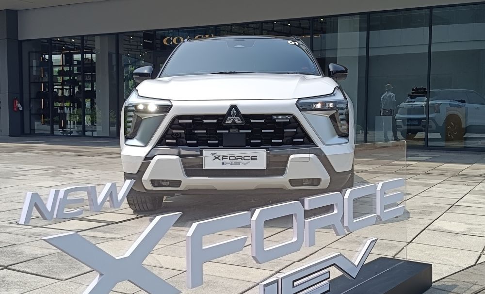 PT Mitsubishi Motors Krama Yudha Sales Indonesia (MMKSI) resmi menghadirkan Mitsubishi New Xforce HEV di Indonesia. (Foto: Adiantoro/NTV) 