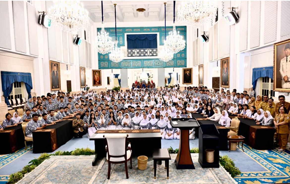 Istana Kepresidenan Jakarta kembali membuka ruang belajar bagi para pelajar melalui program  <b>(Sekretariat Presiden)</b>